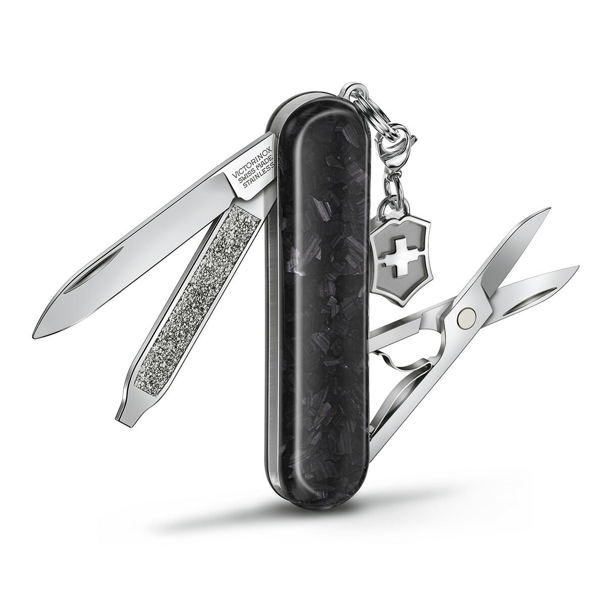 ビクトリノックス VICTORINOX クラシック SD ブリリアント カーボン ナイフ マルチツール サバイバルナイフ アウトドア キャンプ 0.6221.90【2025 新作】