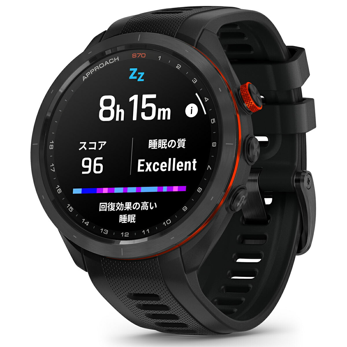 ガーミン GARMIN Approach S70 アプローチ S70 47mm ブラック CT10バンドル GPS スマートウォッチ ウェアラブル ゴルフ 腕時計 010-02746-23