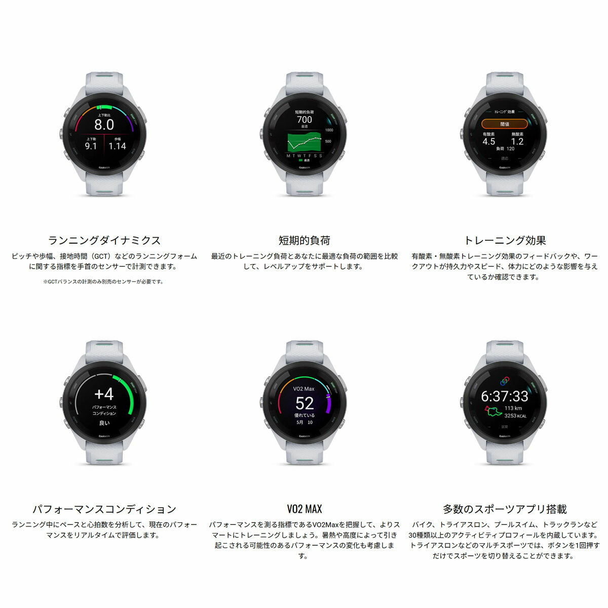 ガーミン GARMIN Forerunner 265S Black フォアランナー 265S 010-02810-43 GPS ランニング スマートウォッチ 腕時計 ブラック