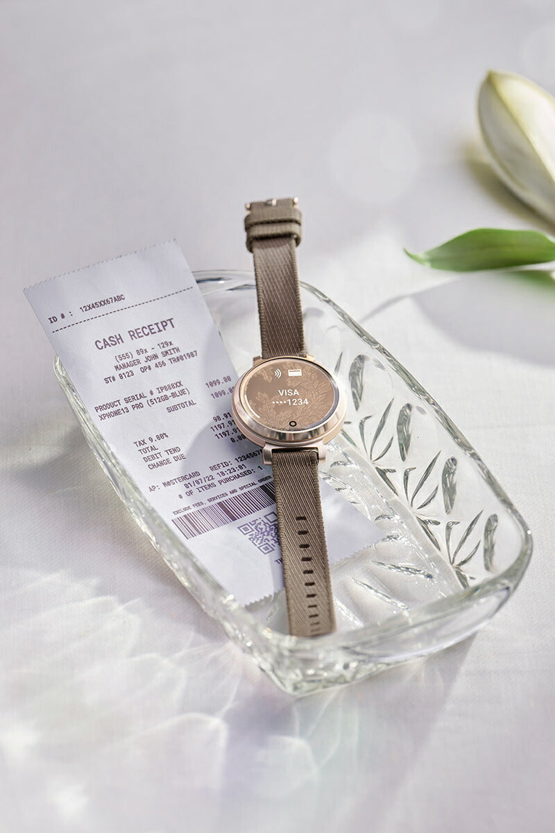 ガーミン GARMIN Lily 2 Classic リリー2 クラシック GPS スマートウォッチ ウェアラブル 010-02839-52 腕時計 レディース Coffee Nylon/Cream Gold【2024 新作】