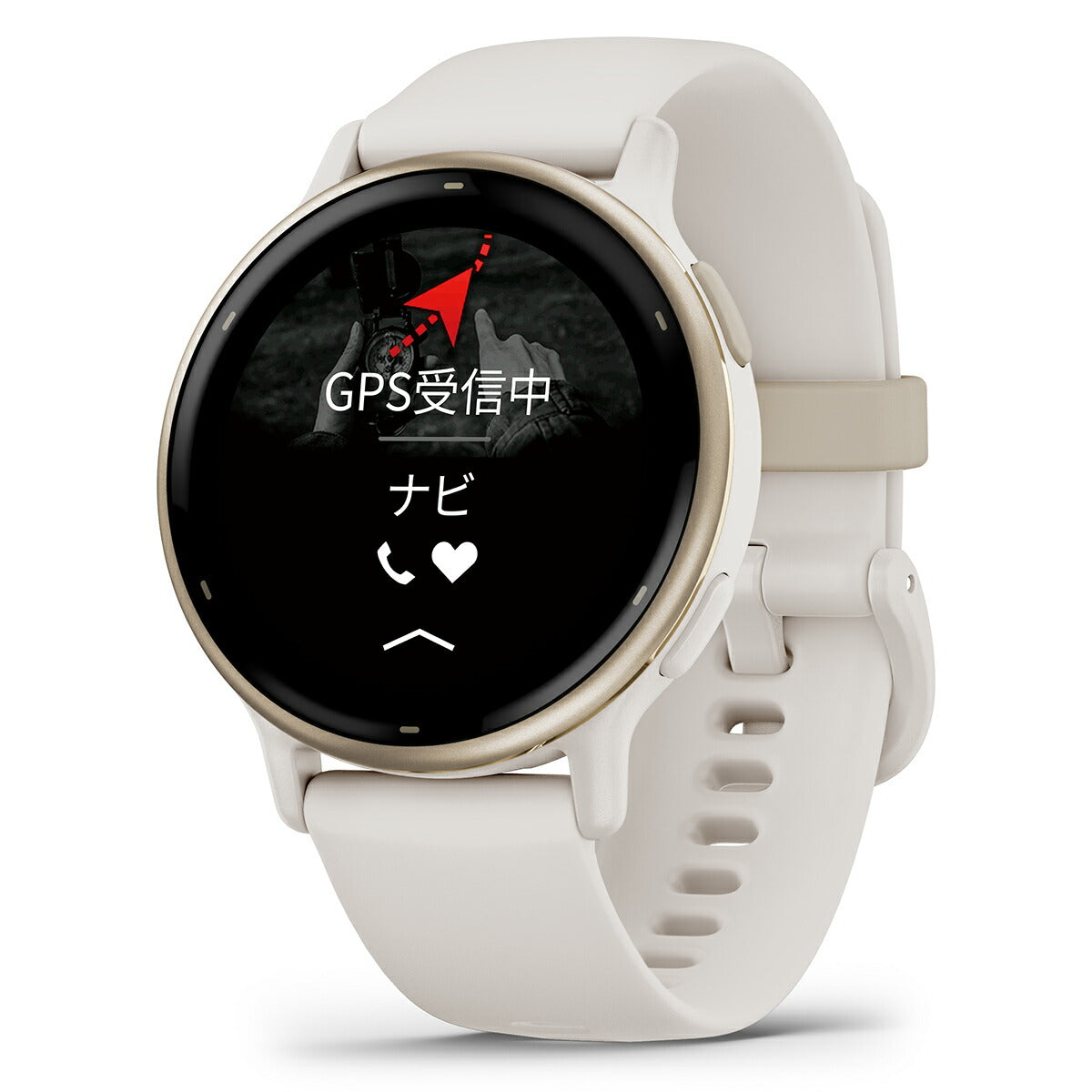 ガーミン GARMIN vivoactive 5 ヴィヴォアクティブ5 GPS スマートウォッチ ライフログ 010-02862-41 腕時計 メンズ レディース Ivory/Cream Gold