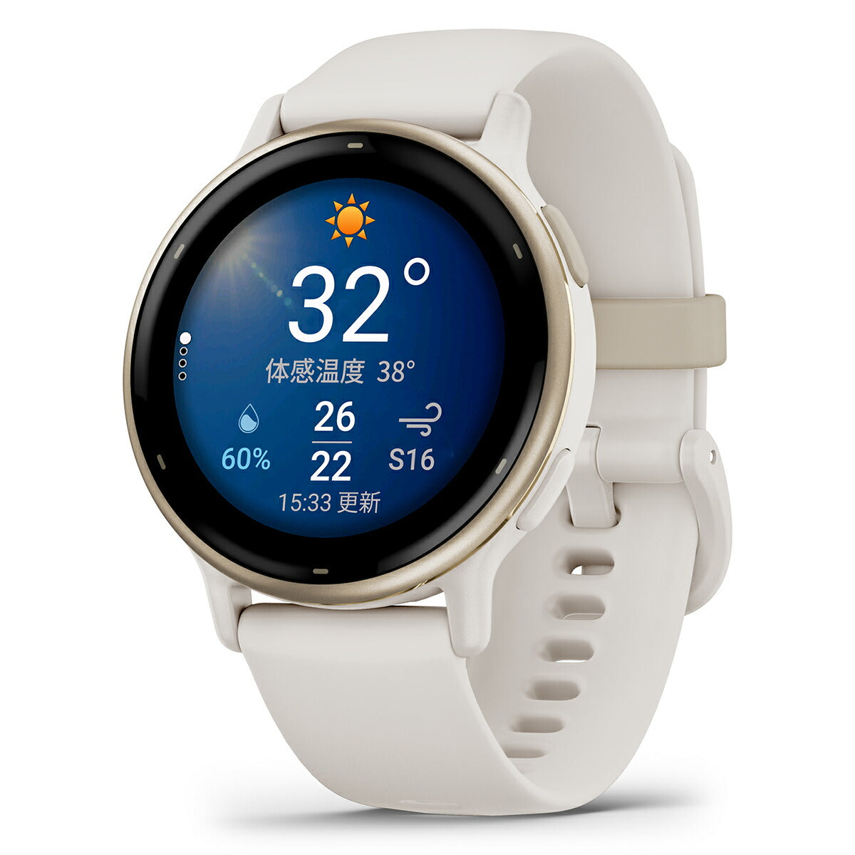 ガーミン GARMIN vivoactive 5 ヴィヴォアクティブ5 GPS スマートウォッチ ライフログ 010-02862-41 腕時計 メンズ レディース Ivory/Cream Gold