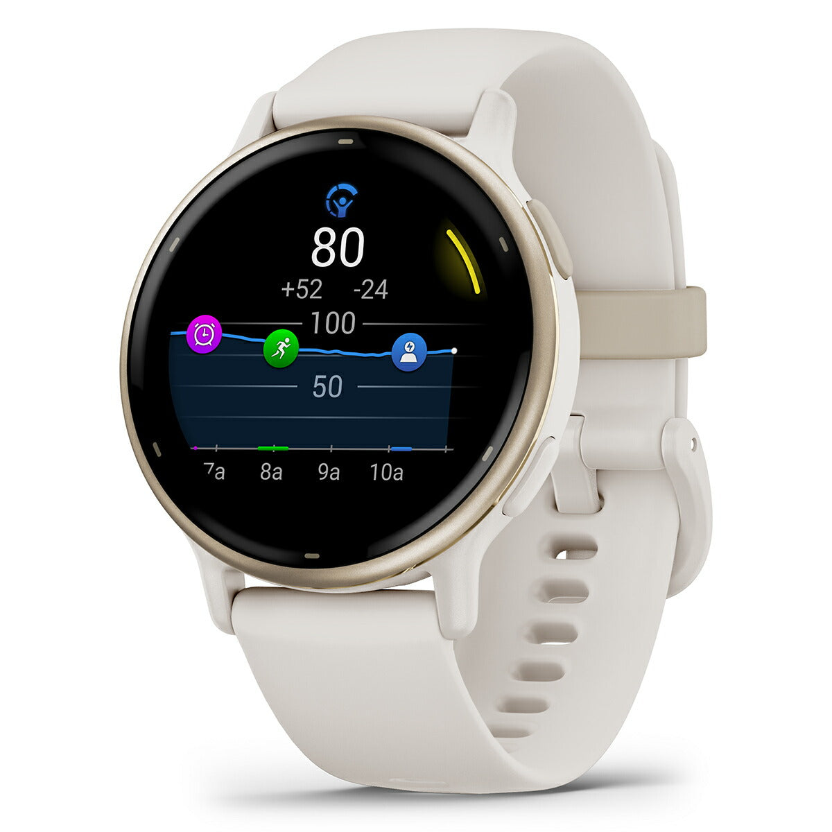 ガーミン GARMIN vivoactive 5 ヴィヴォアクティブ5 GPS スマートウォッチ ライフログ 010-02862-41 腕時計 メンズ レディース Ivory/Cream Gold