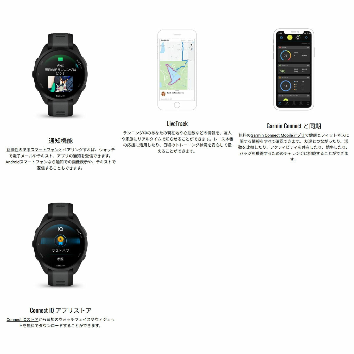 ガーミン GARMIN Forerunner 165 Music フォアランナー 165 ミュージック GPS ランニング スマートウォッチ 010-02863-90 腕時計 【2024 新作】
