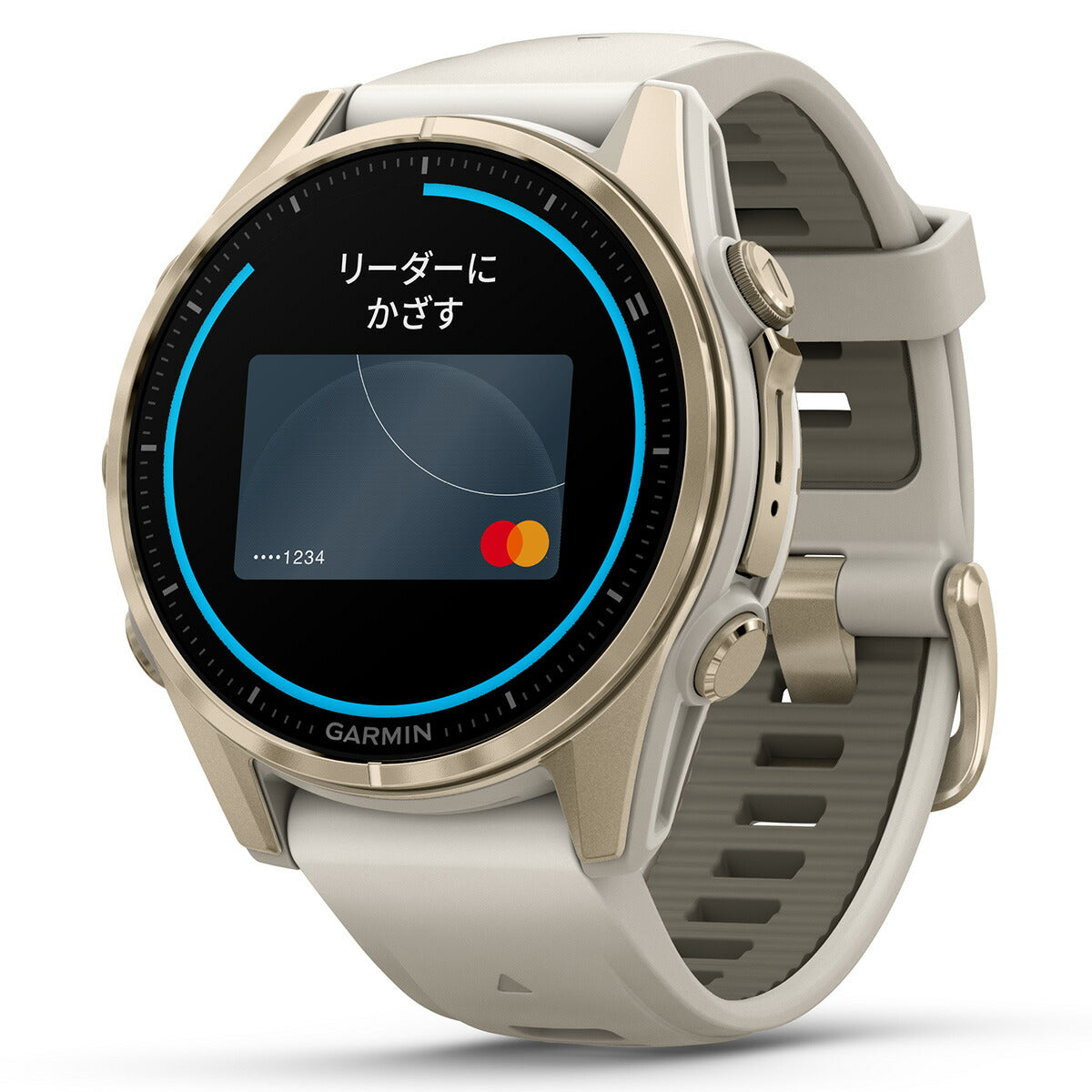 ガーミン GARMIN fenix 8 AMOLED 43mm フェニックス8 アモレッド 43ミリ GPS スマートウォッチ 腕時計 010-02903-16 Soft Gold / Fog Gray【2024 新作】