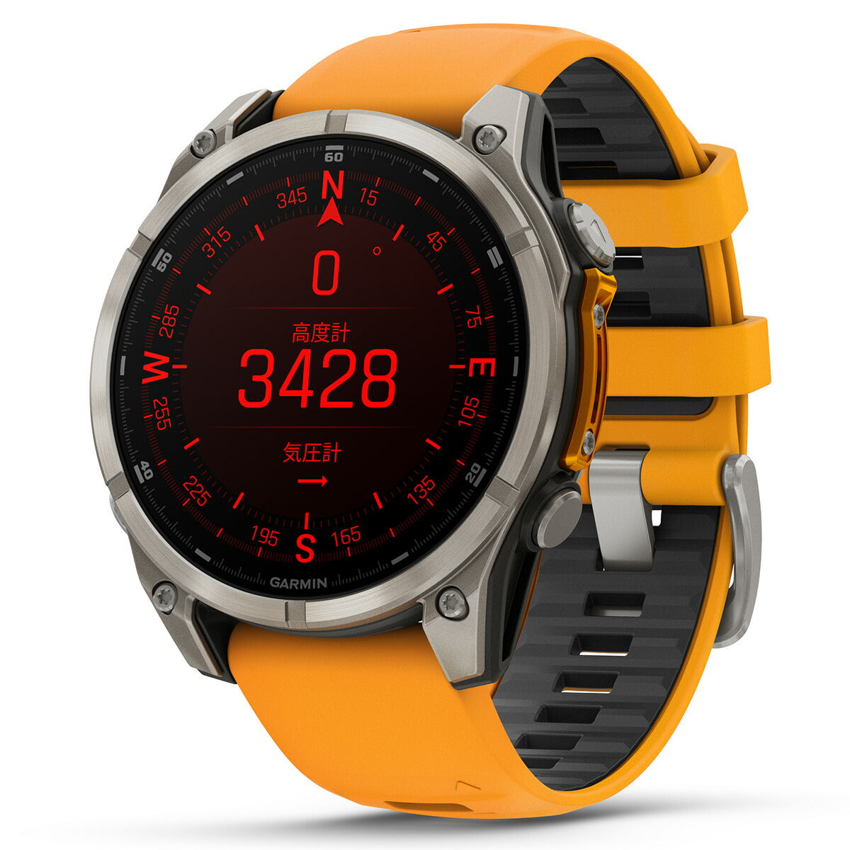 ガーミン GARMIN fenix 8 AMOLED 47mm フェニックス8 アモレッド 47ミリ GPS スマートウォッチ 腕時計 010-02904-17 Ti / Orange【2024 新作】