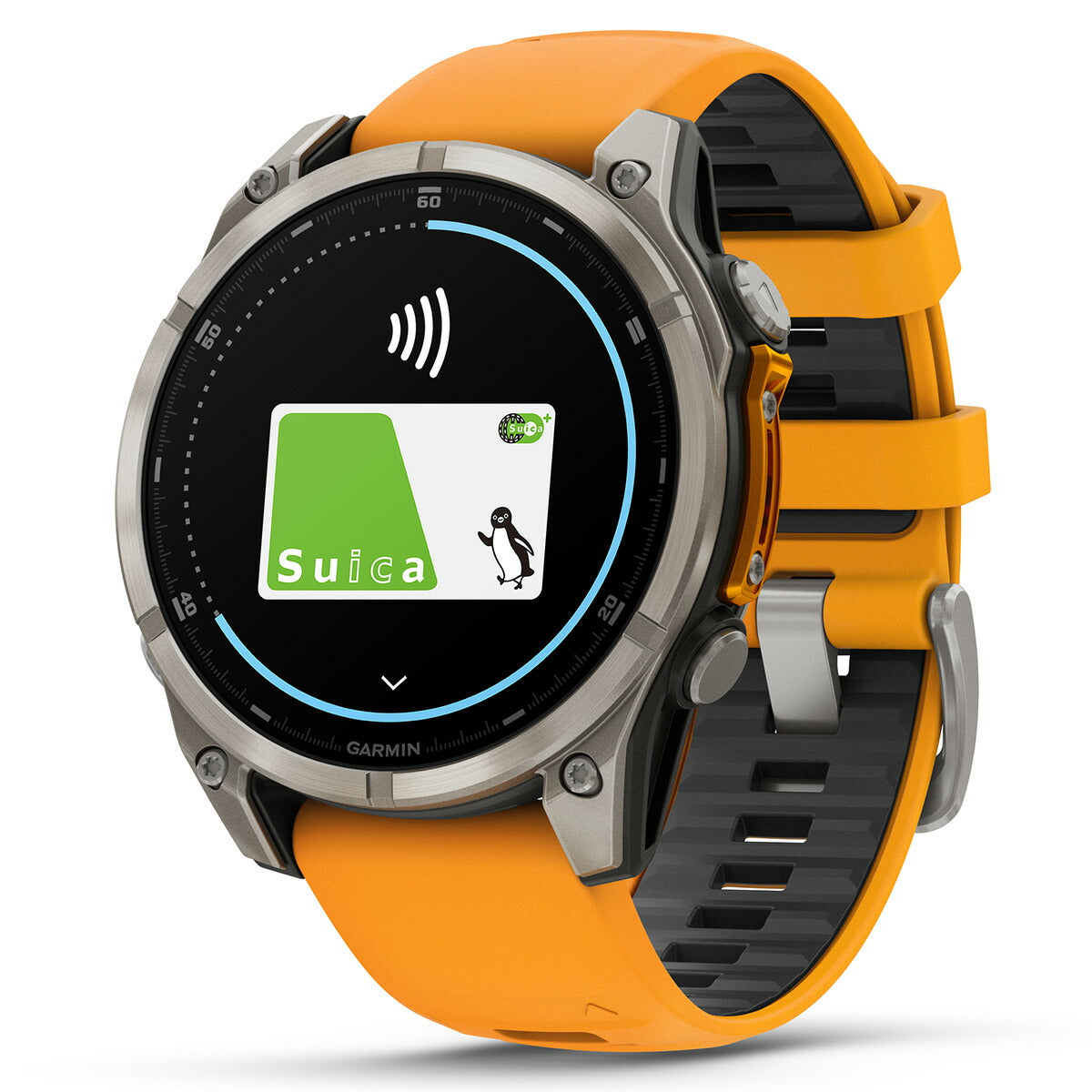 ガーミン GARMIN fenix 8 AMOLED 47mm フェニックス8 アモレッド 47ミリ GPS スマートウォッチ 腕時計 010-02904-17 Ti / Orange【2024 新作】