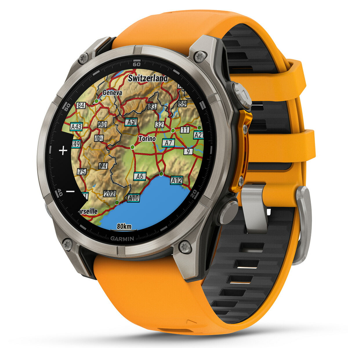 ガーミン GARMIN fenix 8 AMOLED 47mm フェニックス8 アモレッド 47ミリ GPS スマートウォッチ 腕時計 010-02904-17 Ti / Orange【2024 新作】