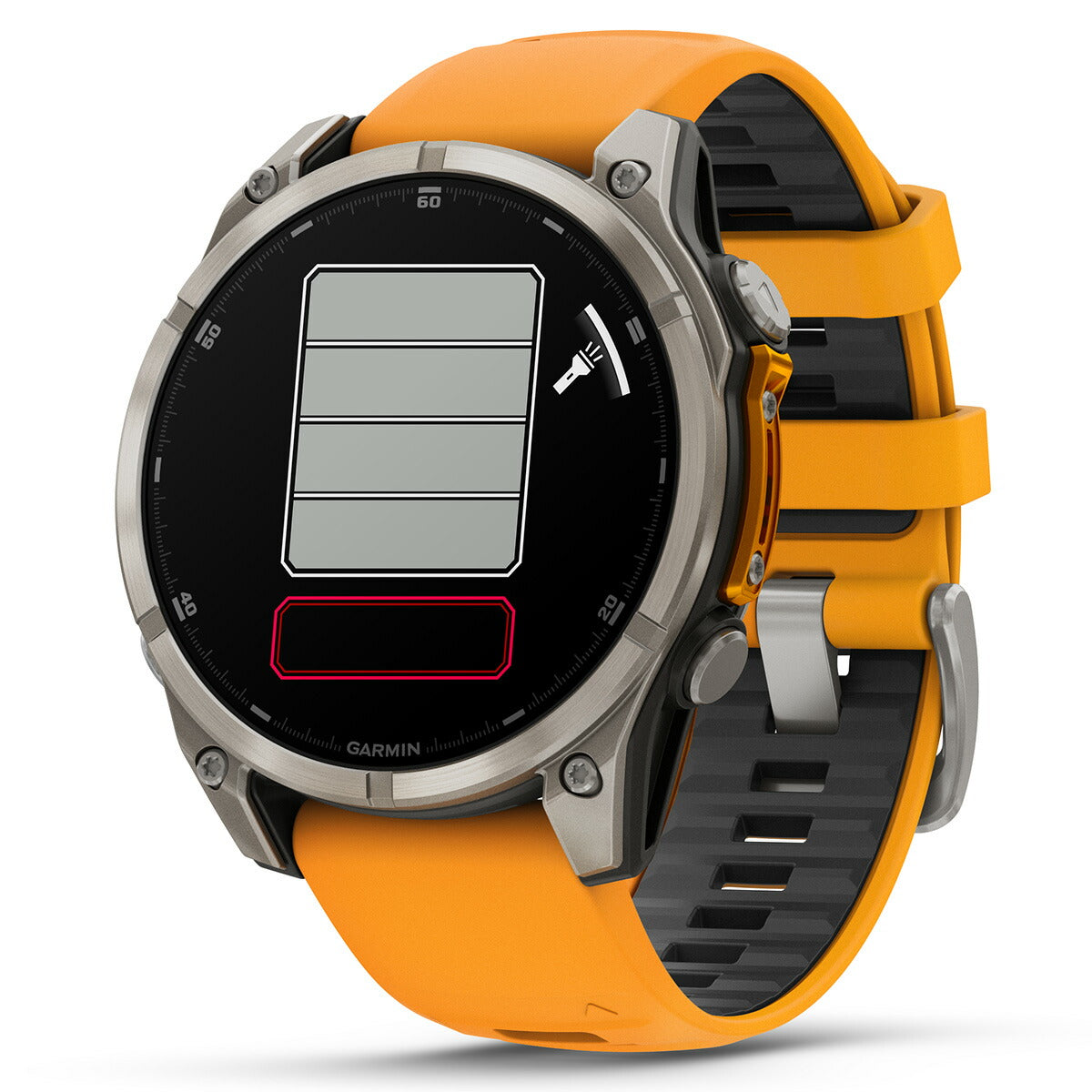 ガーミン GARMIN fenix 8 AMOLED 47mm フェニックス8 アモレッド 47ミリ GPS スマートウォッチ 腕時計 010-02904-17 Ti / Orange【2024 新作】