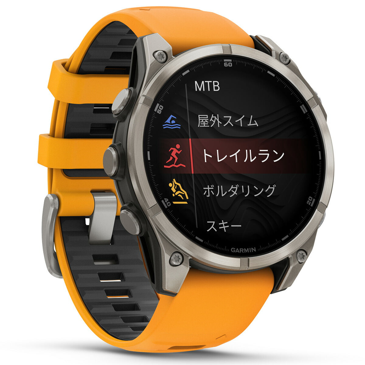 ガーミン GARMIN fenix 8 AMOLED 47mm フェニックス8 アモレッド 47ミリ GPS スマートウォッチ 腕時計 010-02904-17 Ti / Orange【2024 新作】