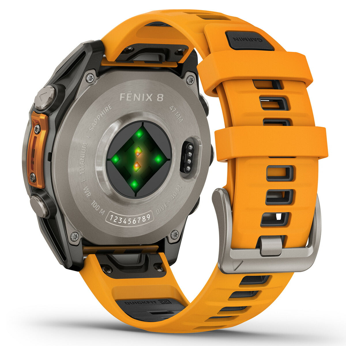 ガーミン GARMIN fenix 8 AMOLED 47mm フェニックス8 アモレッド 47ミリ GPS スマートウォッチ 腕時計 010-02904-17 Ti / Orange【2024 新作】