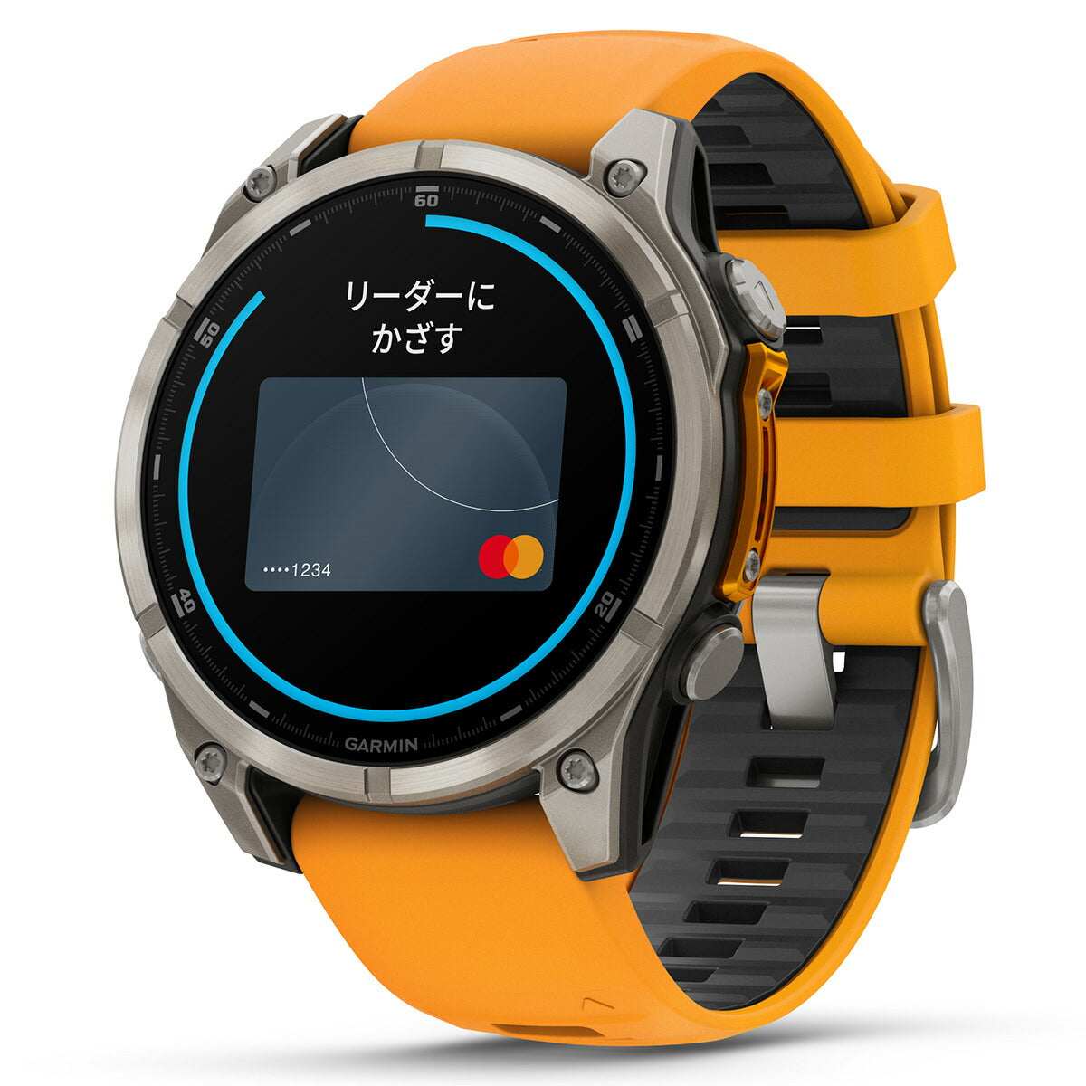 ガーミン GARMIN fenix 8 AMOLED 47mm フェニックス8 アモレッド 47ミリ GPS スマートウォッチ 腕時計 010-02904-17 Ti / Orange【2024 新作】