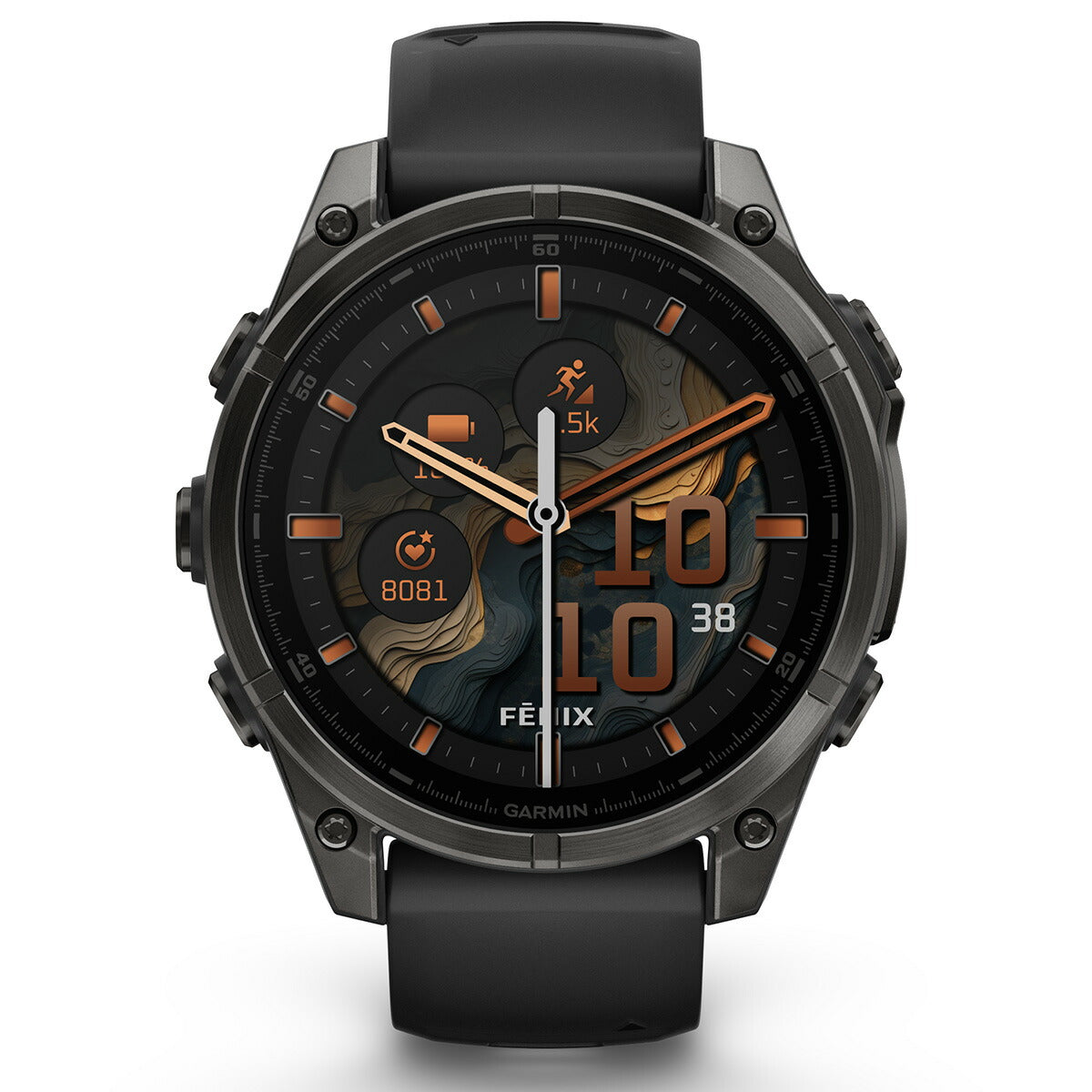 ガーミン GARMIN fenix 8 AMOLED 47mm フェニックス8 アモレッド 47ミリ GPS スマートウォッチ 腕時計 010-02904-27 Ti Carbon Gray DLC / Black【2024 新作】