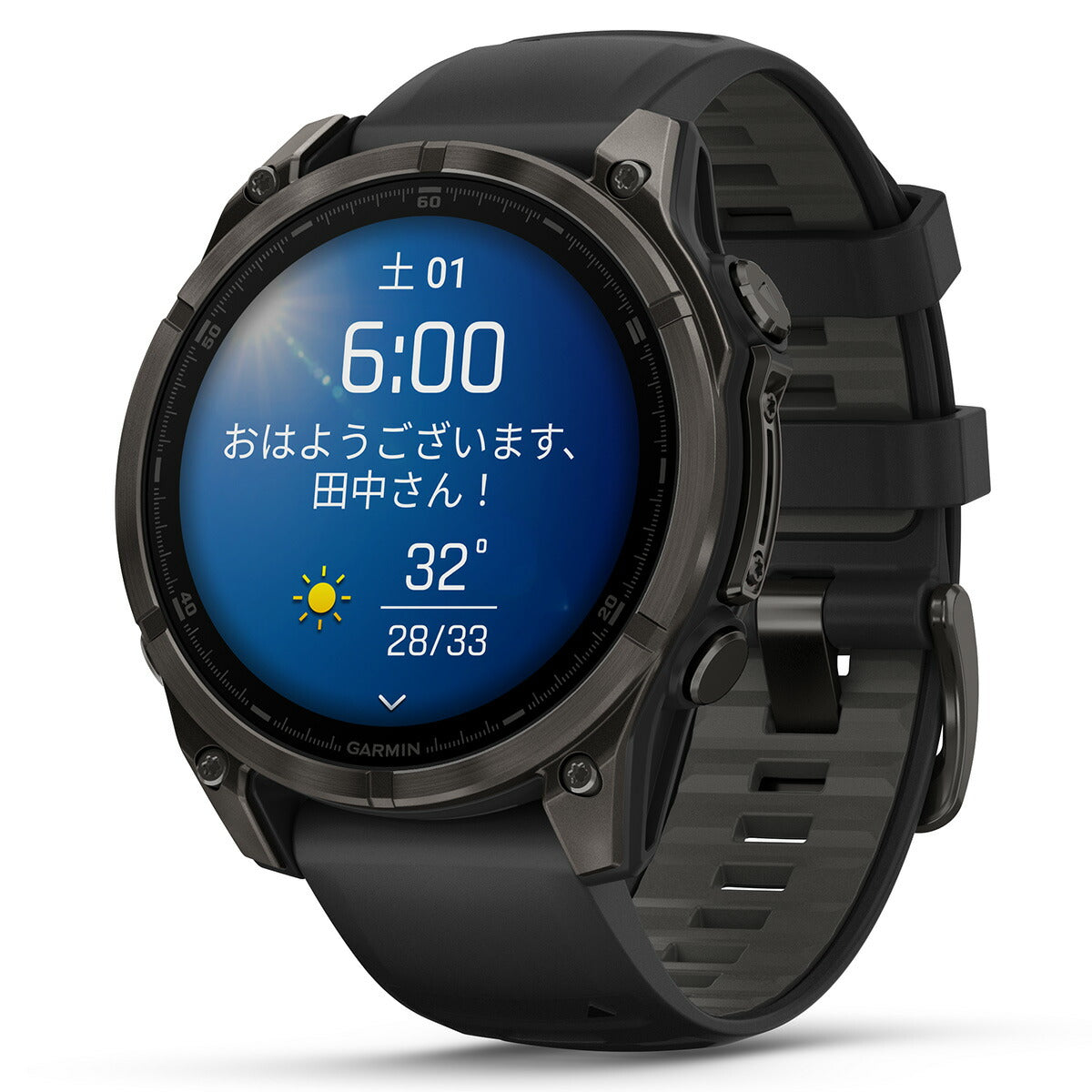 ガーミン GARMIN fenix 8 AMOLED 47mm フェニックス8 アモレッド 47ミリ GPS スマートウォッチ 腕時計 010-02904-27 Ti Carbon Gray DLC / Black【2024 新作】