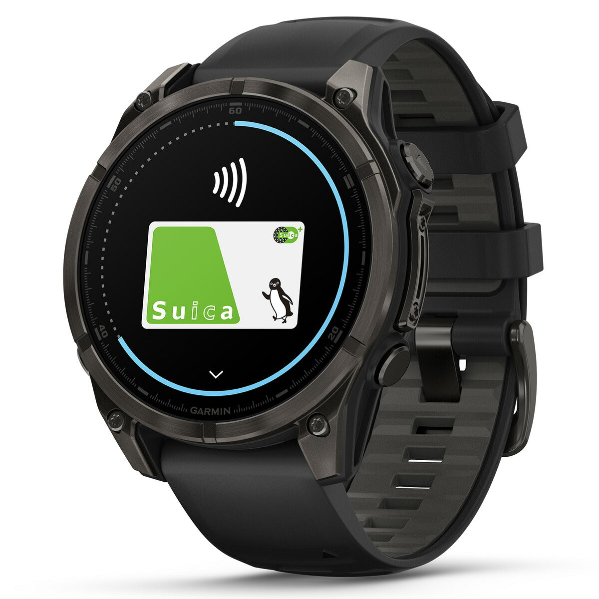 ガーミン GARMIN fenix 8 AMOLED 47mm フェニックス8 アモレッド 47ミリ GPS スマートウォッチ 腕時計 010-02904-27 Ti Carbon Gray DLC / Black【2024 新作】