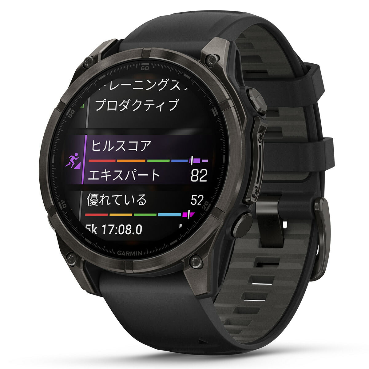 ガーミン GARMIN fenix 8 AMOLED 47mm フェニックス8 アモレッド 47ミリ GPS スマートウォッチ 腕時計 010-02904-27 Ti Carbon Gray DLC / Black【2024 新作】