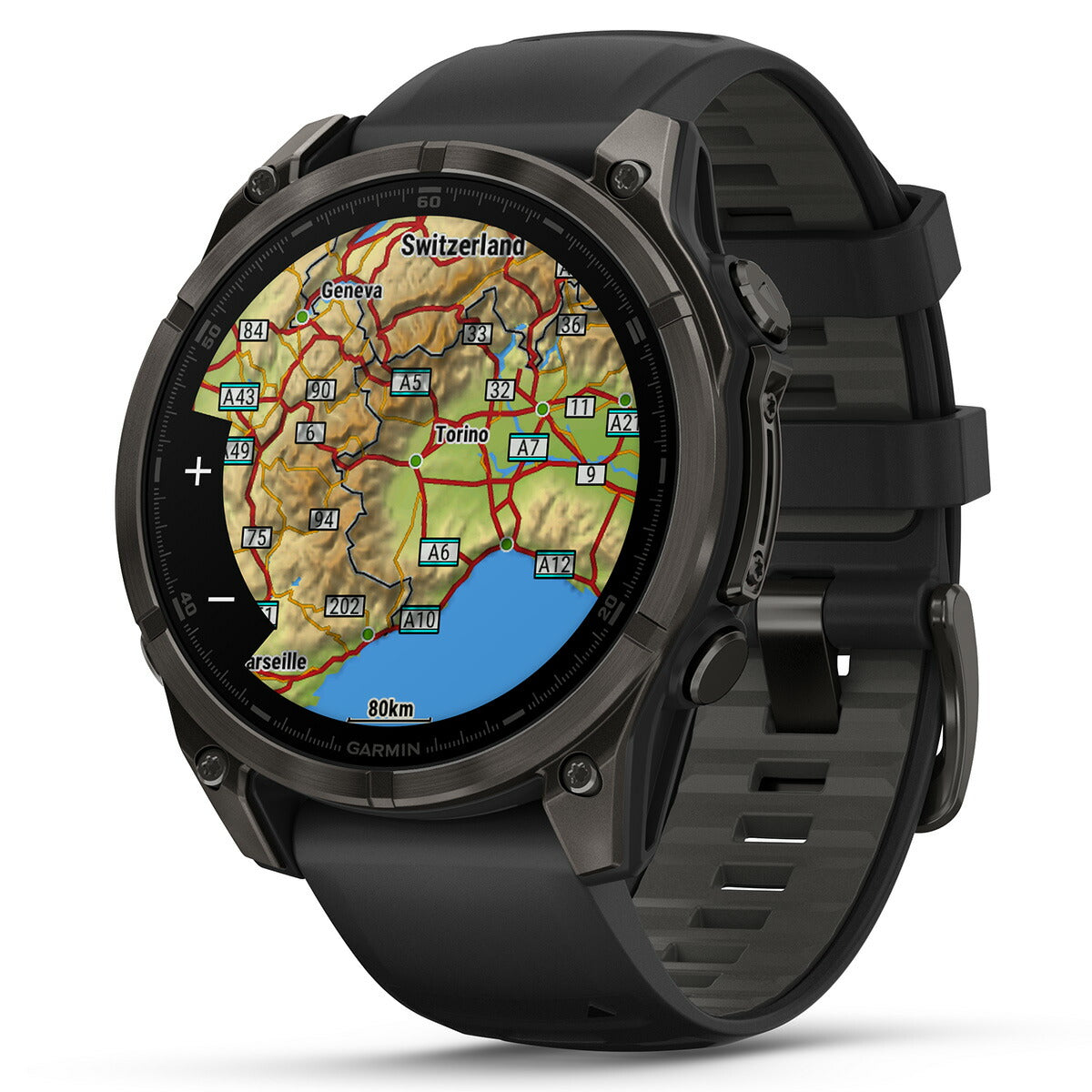 ガーミン GARMIN fenix 8 AMOLED 47mm フェニックス8 アモレッド 47ミリ GPS スマートウォッチ 腕時計 010-02904-27 Ti Carbon Gray DLC / Black【2024 新作】