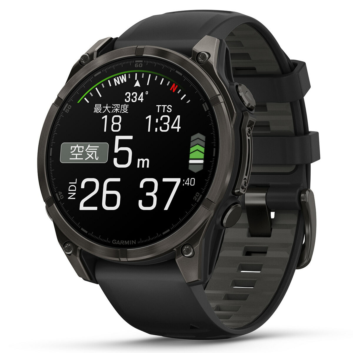 ガーミン GARMIN fenix 8 AMOLED 47mm フェニックス8 アモレッド 47ミリ GPS スマートウォッチ 腕時計 010-02904-27 Ti Carbon Gray DLC / Black【2024 新作】