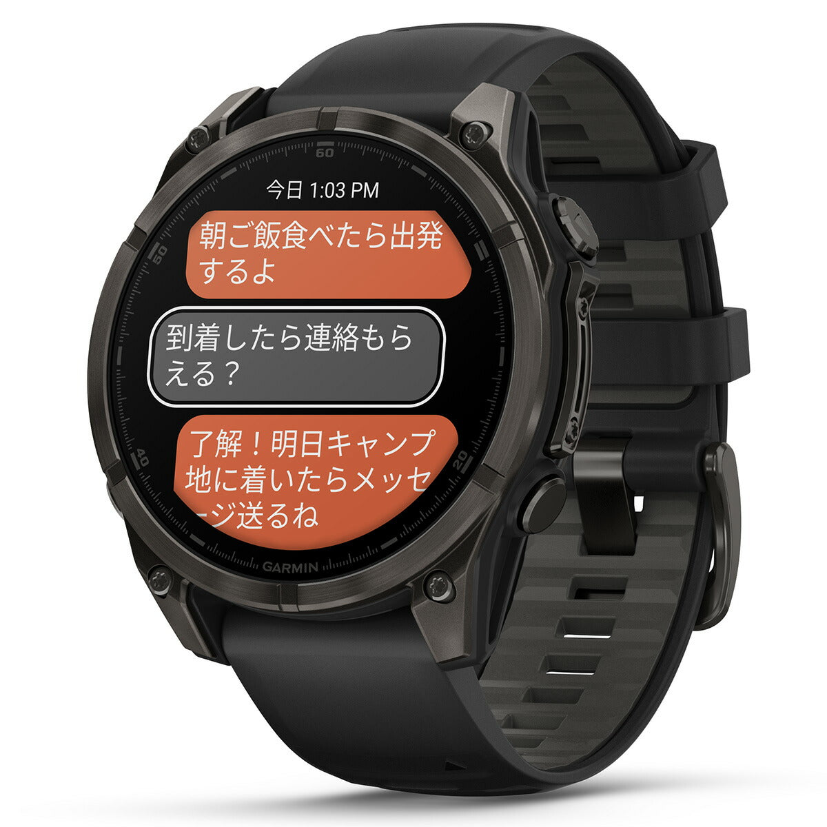 ガーミン GARMIN fenix 8 AMOLED 47mm フェニックス8 アモレッド 47ミリ GPS スマートウォッチ 腕時計 010-02904-27 Ti Carbon Gray DLC / Black【2024 新作】