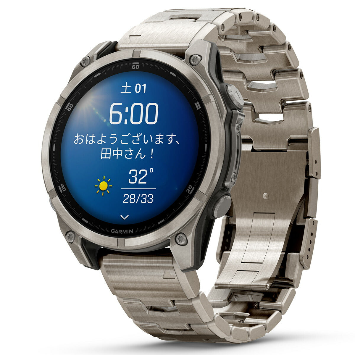ガーミン GARMIN fenix 8 AMOLED 47mm フェニックス8 アモレッド 47ミリ GPS スマートウォッチ 腕時計 010-02904-47 Ti / MatalBand【2024 新作】