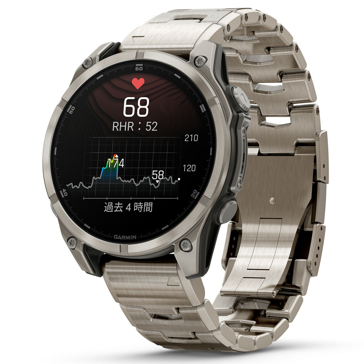 ガーミン GARMIN fenix 8 AMOLED 47mm フェニックス8 アモレッド 47ミリ GPS スマートウォッチ 腕時計 010-02904-47 Ti / MatalBand【2024 新作】