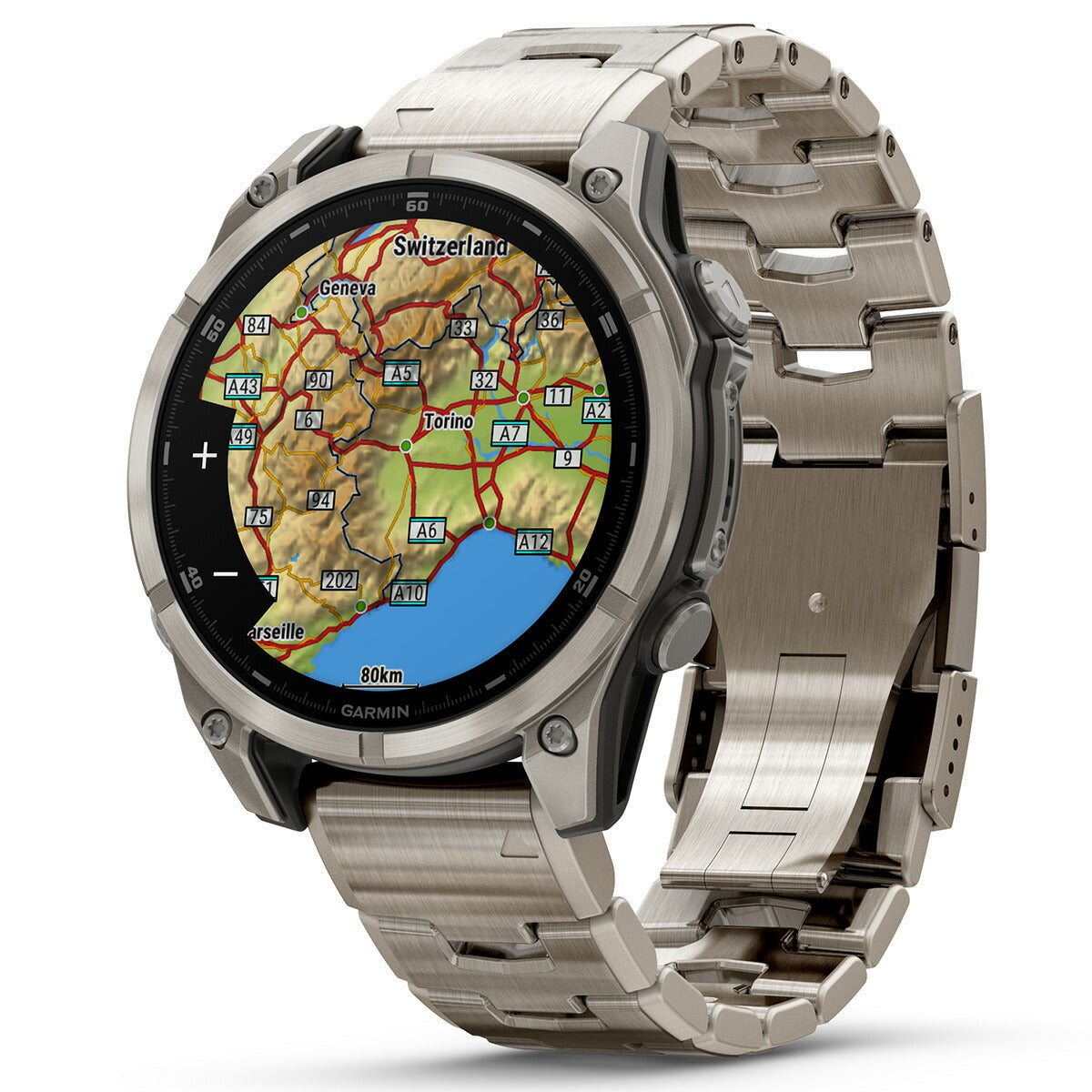ガーミン GARMIN fenix 8 AMOLED 47mm フェニックス8 アモレッド 47ミリ GPS スマートウォッチ 腕時計 010-02904-47 Ti / MatalBand【2024 新作】