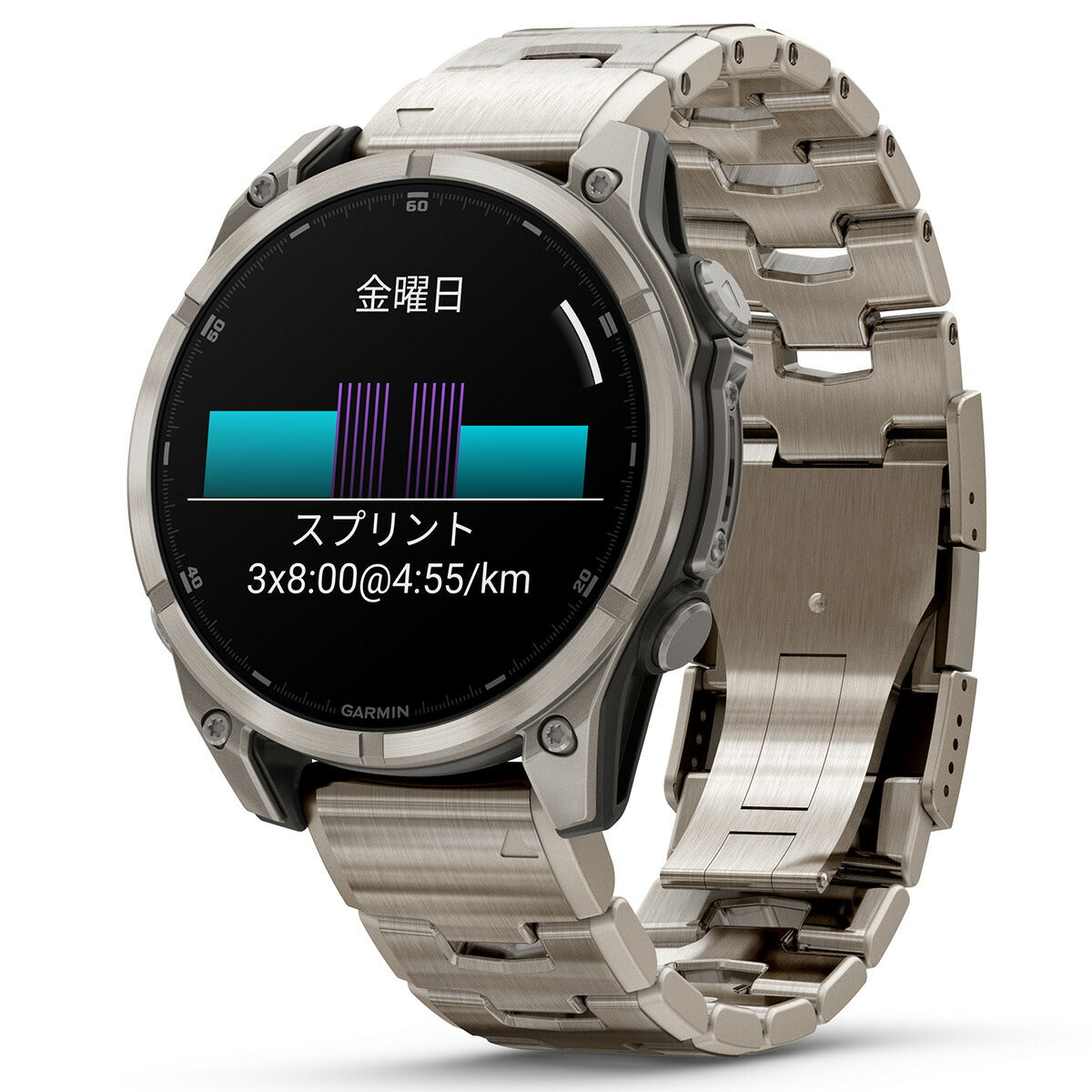 ガーミン GARMIN fenix 8 AMOLED 47mm フェニックス8 アモレッド 47ミリ GPS スマートウォッチ 腕時計 010-02904-47 Ti / MatalBand【2024 新作】