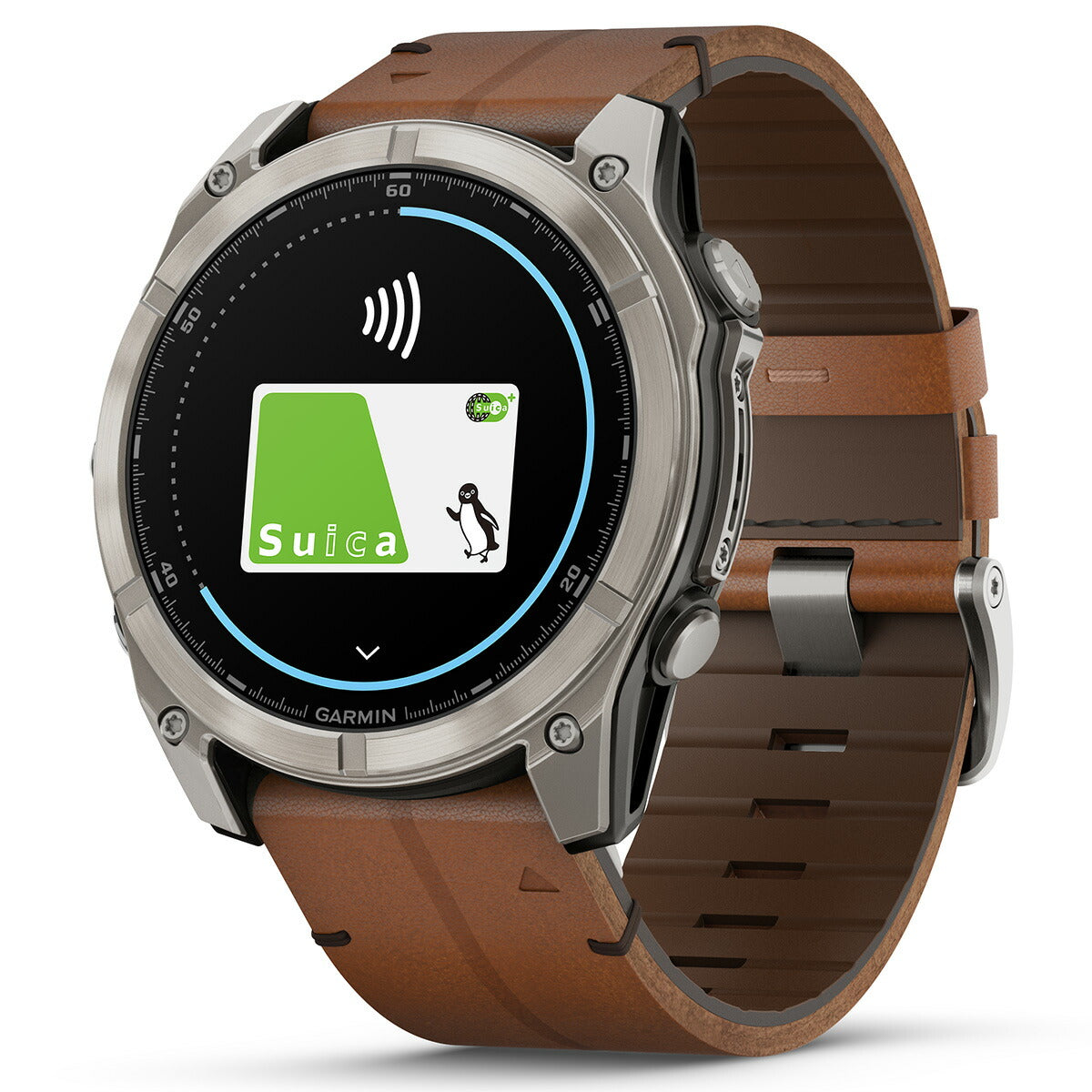 ガーミン GARMIN fenix 8 AMOLED 51mm フェニックス8 アモレッド 51ミリ GPS スマートウォッチ 腕時計 010-02905-81 Ti / Leather Band【2024 新作】
