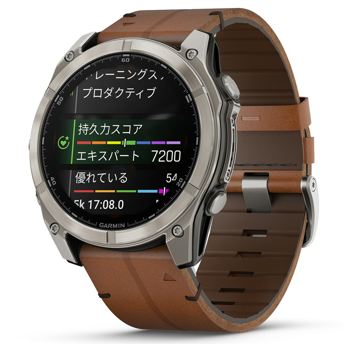 ガーミン GARMIN fenix 8 AMOLED 51mm フェニックス8 アモレッド 51ミリ GPS スマートウォッチ 腕時計 010-02905-81 Ti / Leather Band【2024 新作】