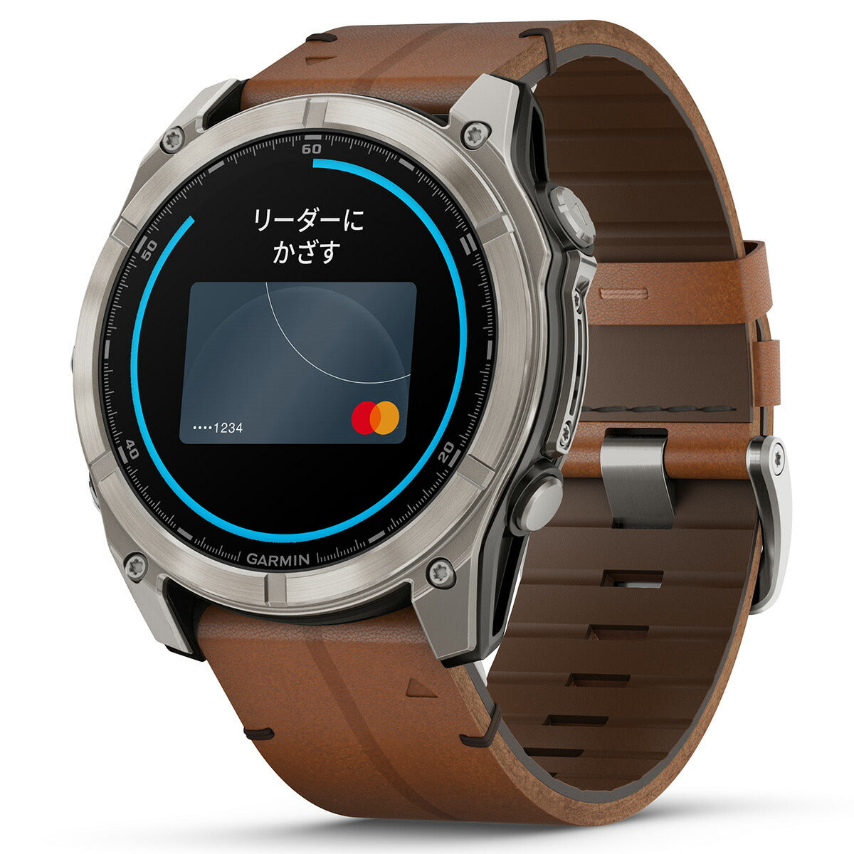 ガーミン GARMIN fenix 8 AMOLED 51mm フェニックス8 アモレッド 51ミリ GPS スマートウォッチ 腕時計 010-02905-81 Ti / Leather Band【2024 新作】