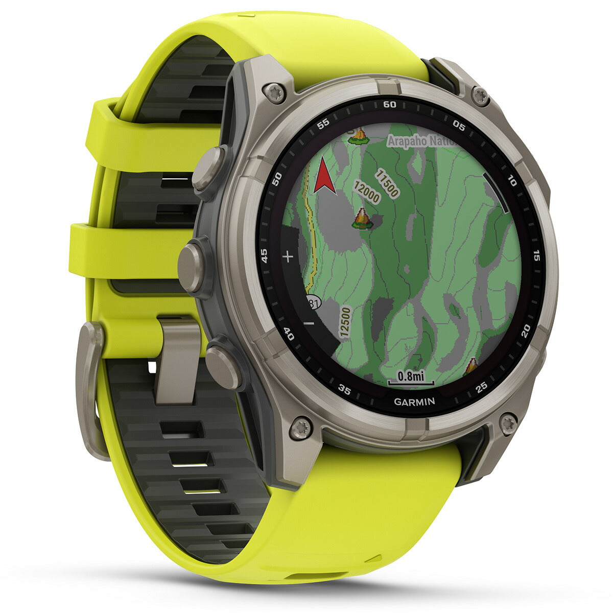 ガーミン GARMIN fenix 8 Sapphire Dual Power 47mm フェニックス8 サファイア デュアルパワー GPS スマートウォッチ 腕時計 010-02906-51 Ti / Amp Yellow【2024 新作】