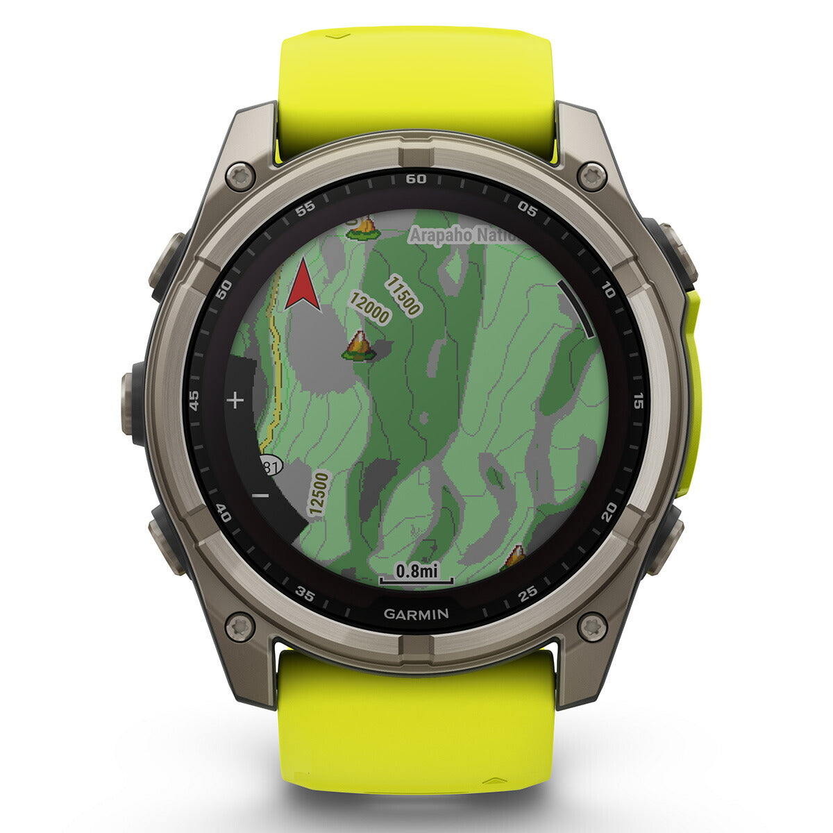 ガーミン GARMIN fenix 8 Sapphire Dual Power 51mm フェニックス8 サファイア デュアルパワー GPS スマートウォッチ 腕時計 010-02907-51 Ti / Amp Yellow【2024 新作】
