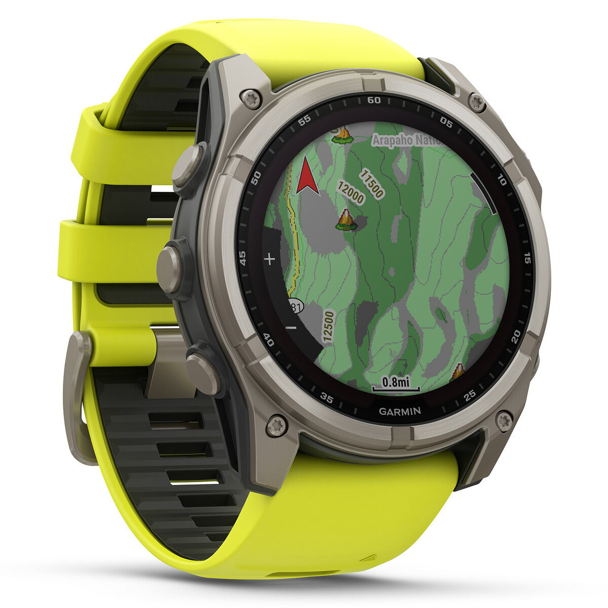 ガーミン GARMIN fenix 8 Sapphire Dual Power 51mm フェニックス8 サファイア デュアルパワー GPS スマートウォッチ 腕時計 010-02907-51 Ti / Amp Yellow【2024 新作】