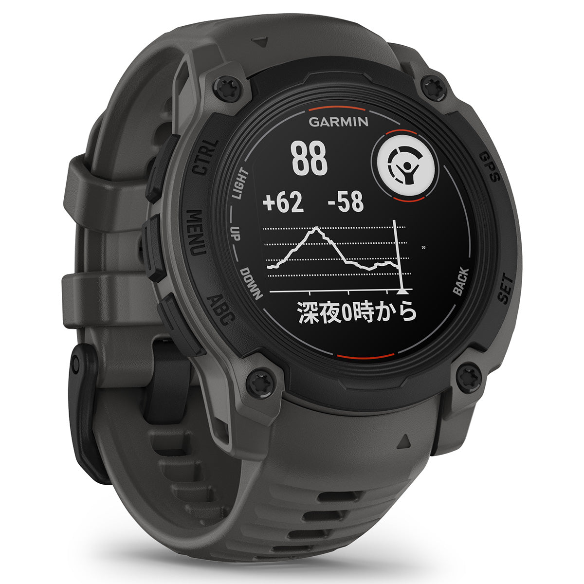 ガーミン GARMIN Instinct E 40mm インスティンクトE 40ミリ GPS スマートウォッチ アウトドア 腕時計 010-02932-12 Black/Charcoal【2025 新作】