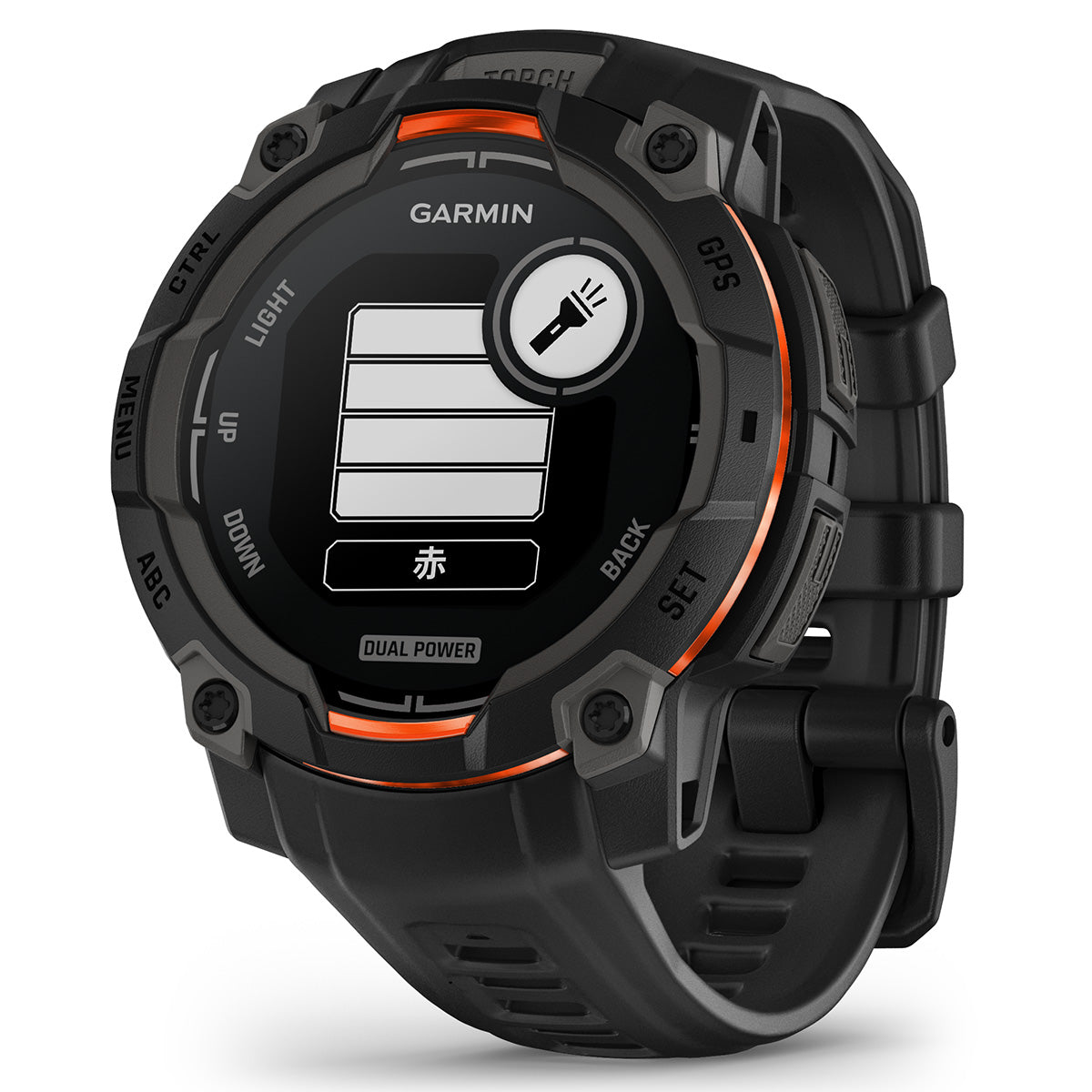 ガーミン GARMIN Instinct 3 Dual Power 45mm インスティンクト3 デュアルパワー 45ミリ GPS スマートウォッチ アウトドア 腕時計 010-02934-30 Black【2025 新作】