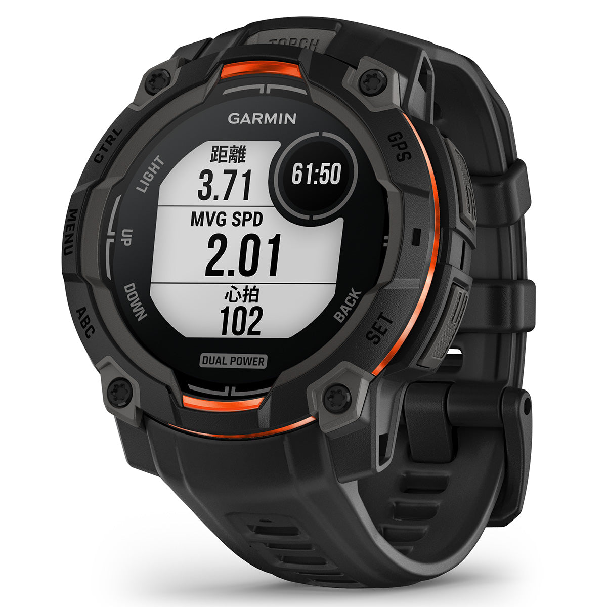 ガーミン GARMIN Instinct 3 Dual Power 45mm インスティンクト3 デュアルパワー 45ミリ GPS スマートウォッチ アウトドア 腕時計 010-02934-30 Black【2025 新作】