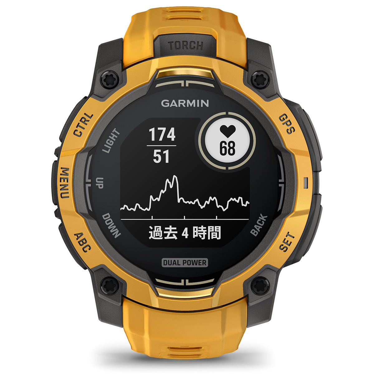 ガーミン GARMIN Instinct 3 Dual Power 45mm インスティンクト3 デュアルパワー GPS スマートウォッチ アウトドア 腕時計 010-02934-32 Sunburst【2026 新作】