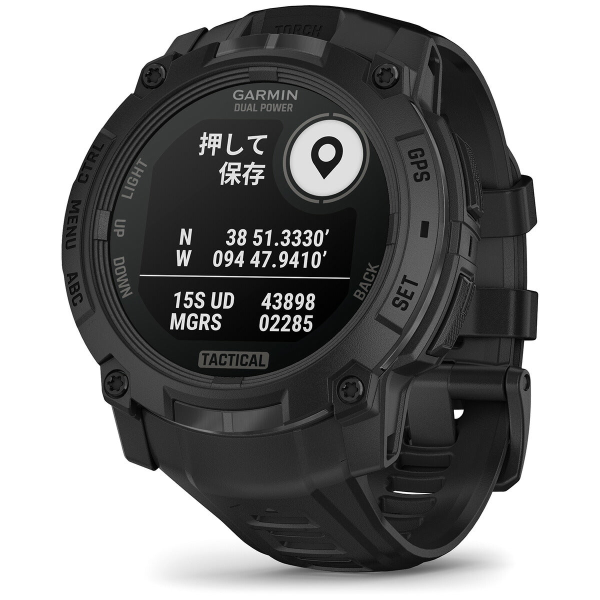 ガーミン GARMIN Instinct 3 Tactical Dual Power 50mm インスティンクト3 タクティカル デュアルパワー GPS スマートウォッチ アウトドア 腕時計 010-02935-80 Black【2025 新作】