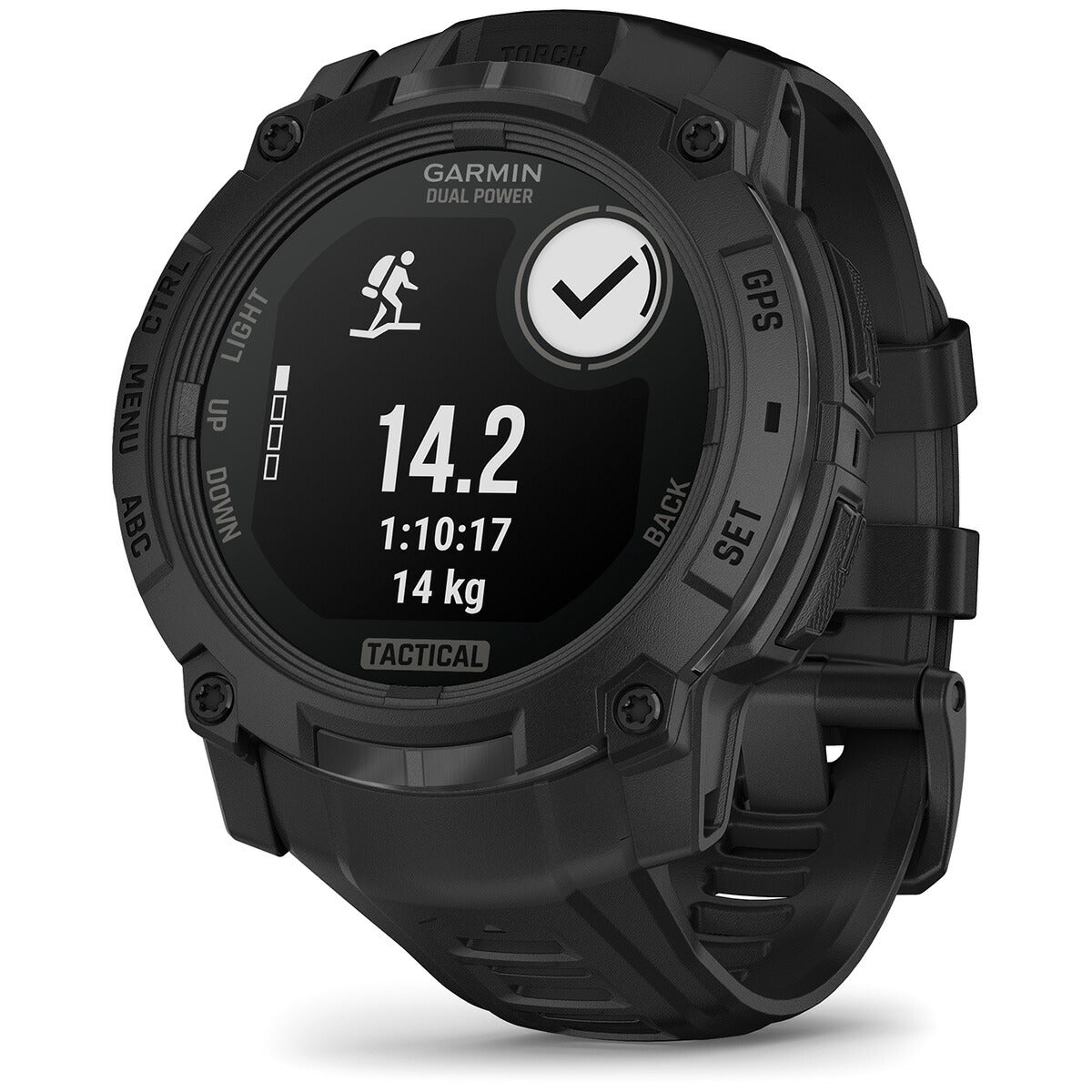 ガーミン GARMIN Instinct 3 Tactical Dual Power 50mm インスティンクト3 タクティカル デュアルパワー GPS スマートウォッチ アウトドア 腕時計 010-02935-80 Black【2025 新作】