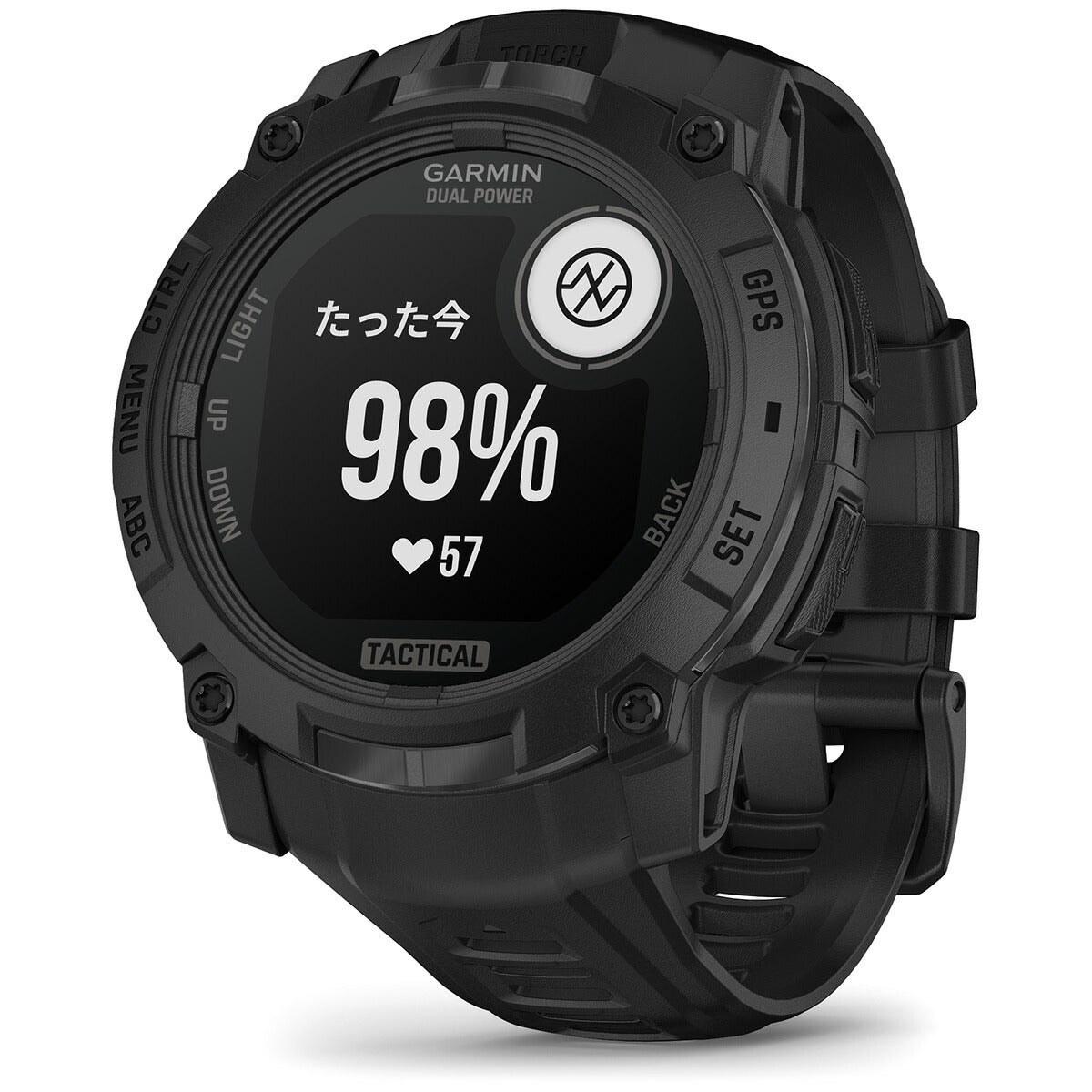 ガーミン GARMIN Instinct 3 Tactical Dual Power 50mm インスティンクト3 タクティカル デュアルパワー GPS スマートウォッチ アウトドア 腕時計 010-02935-80 Black【2025 新作】