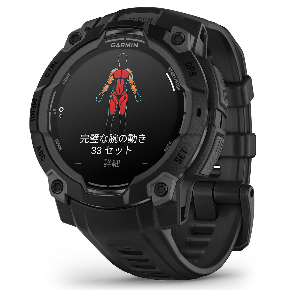 ガーミン GARMIN Instinct 3 AMOLED 45mm インスティンクト3 アモレッド 45ミリ GPS スマートウォッチ アウトドア 腕時計 010-02936-30 Black【2025 新作】