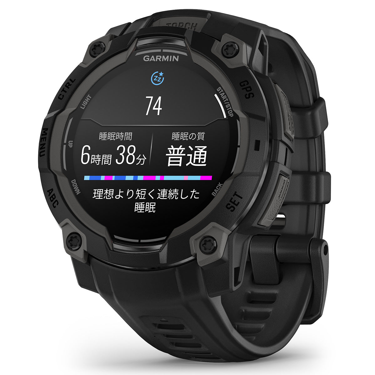 ガーミン GARMIN Instinct 3 AMOLED 45mm インスティンクト3 アモレッド 45ミリ GPS スマートウォッチ アウトドア 腕時計 010-02936-30 Black【2025 新作】