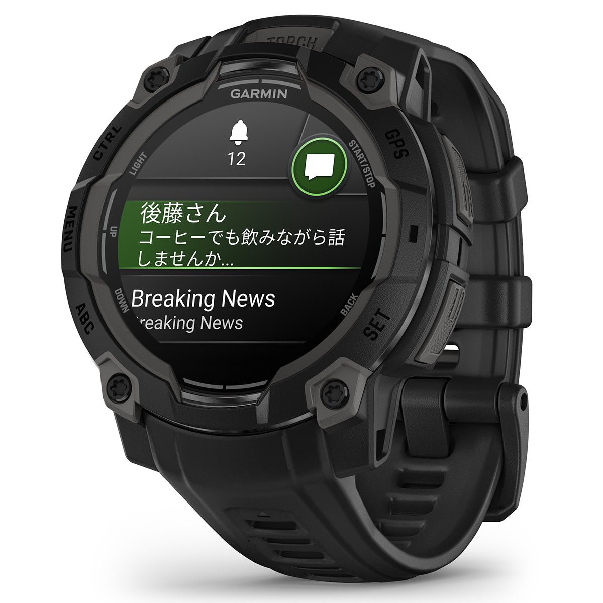 ガーミン GARMIN Instinct 3 AMOLED 45mm インスティンクト3 アモレッド 45ミリ GPS スマートウォッチ アウトドア 腕時計 010-02936-30 Black【2025 新作】