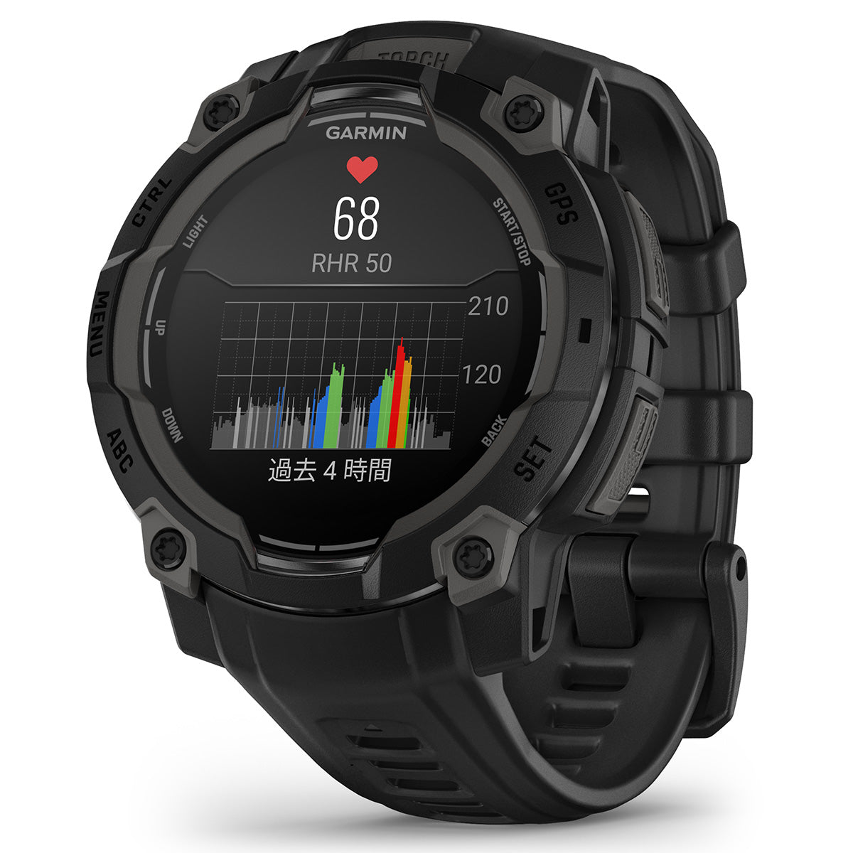 ガーミン GARMIN Instinct 3 AMOLED 45mm インスティンクト3 アモレッド 45ミリ GPS スマートウォッチ アウトドア 腕時計 010-02936-30 Black【2025 新作】