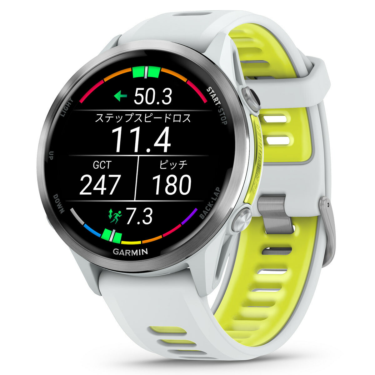 ガーミン GARMIN Forerunner 970 フォアランナー 970 GPS ランニング スマートウォッチ 010-02969-51 腕時計 メンズ レディース White/Amp Yellow【2025 新作】