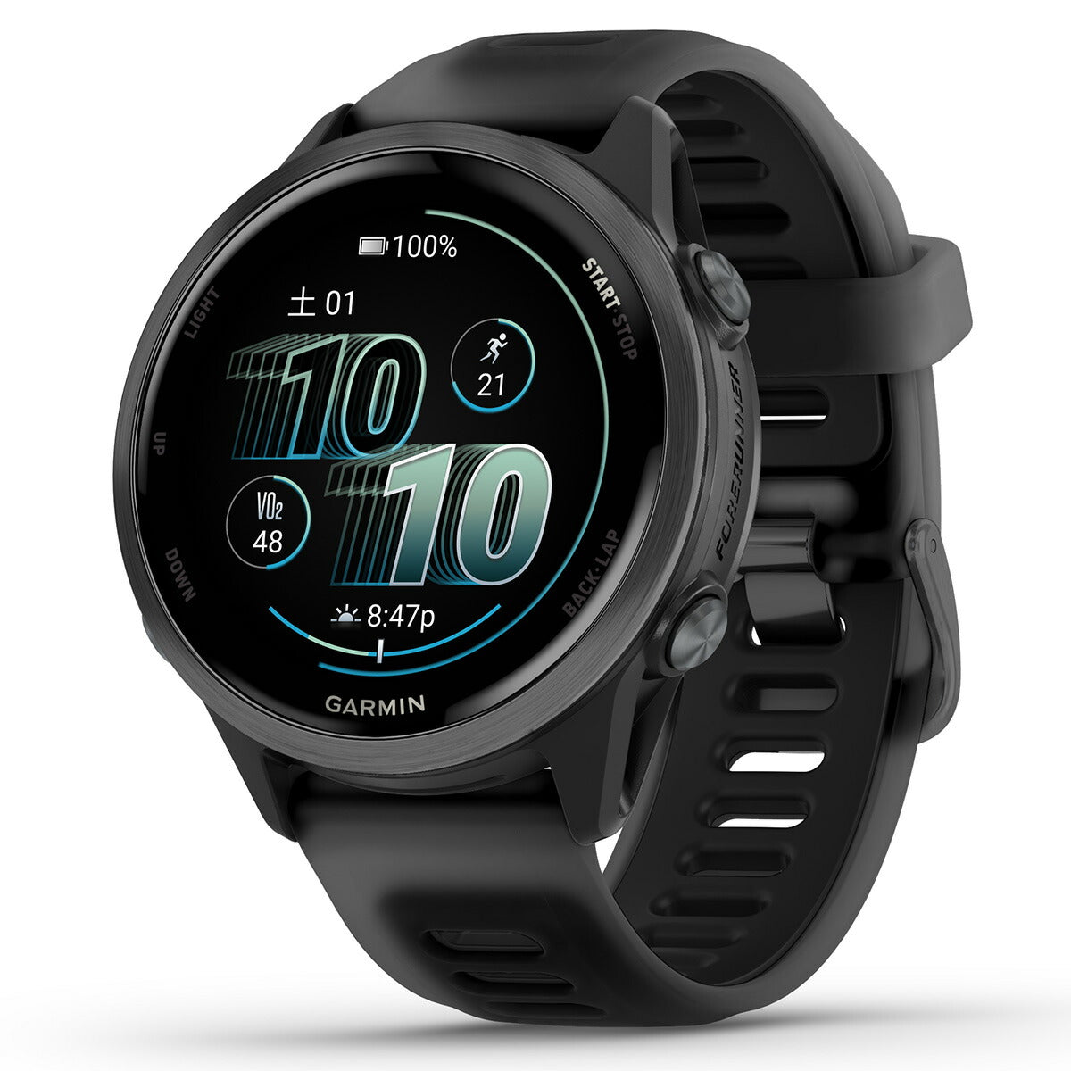 ガーミン GARMIN Forerunner 570 42mm フォアランナー 570 42mm GPS ランニング スマートウォッチ 010-02970-30 腕時計 メンズ レディース Black【2025 新作】