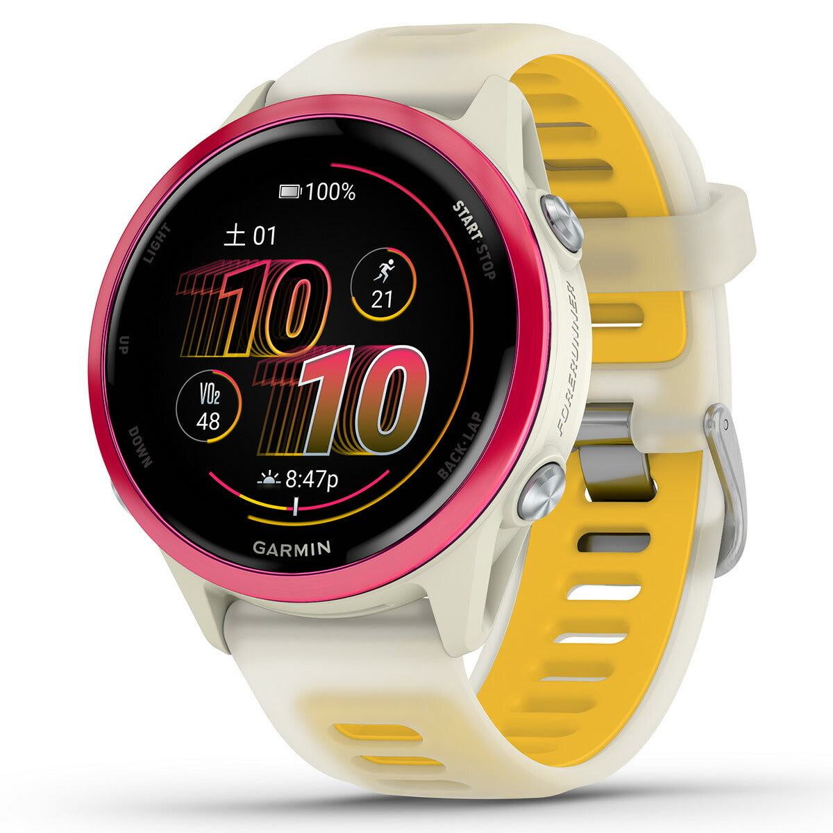 ガーミン GARMIN Forerunner 570 42mm フォアランナー 570 42mm GPS ランニング スマートウォッチ 010-02970-32 腕時計 メンズ レディース Raspberry/Mango【2025 新作】