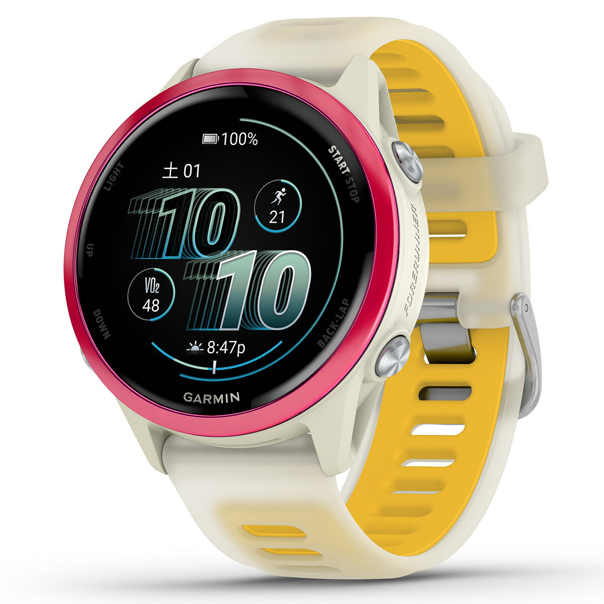 ガーミン GARMIN Forerunner 570 42mm フォアランナー 570 42mm GPS ランニング スマートウォッチ 010-02970-32 腕時計 メンズ レディース Raspberry/Mango【2025 新作】