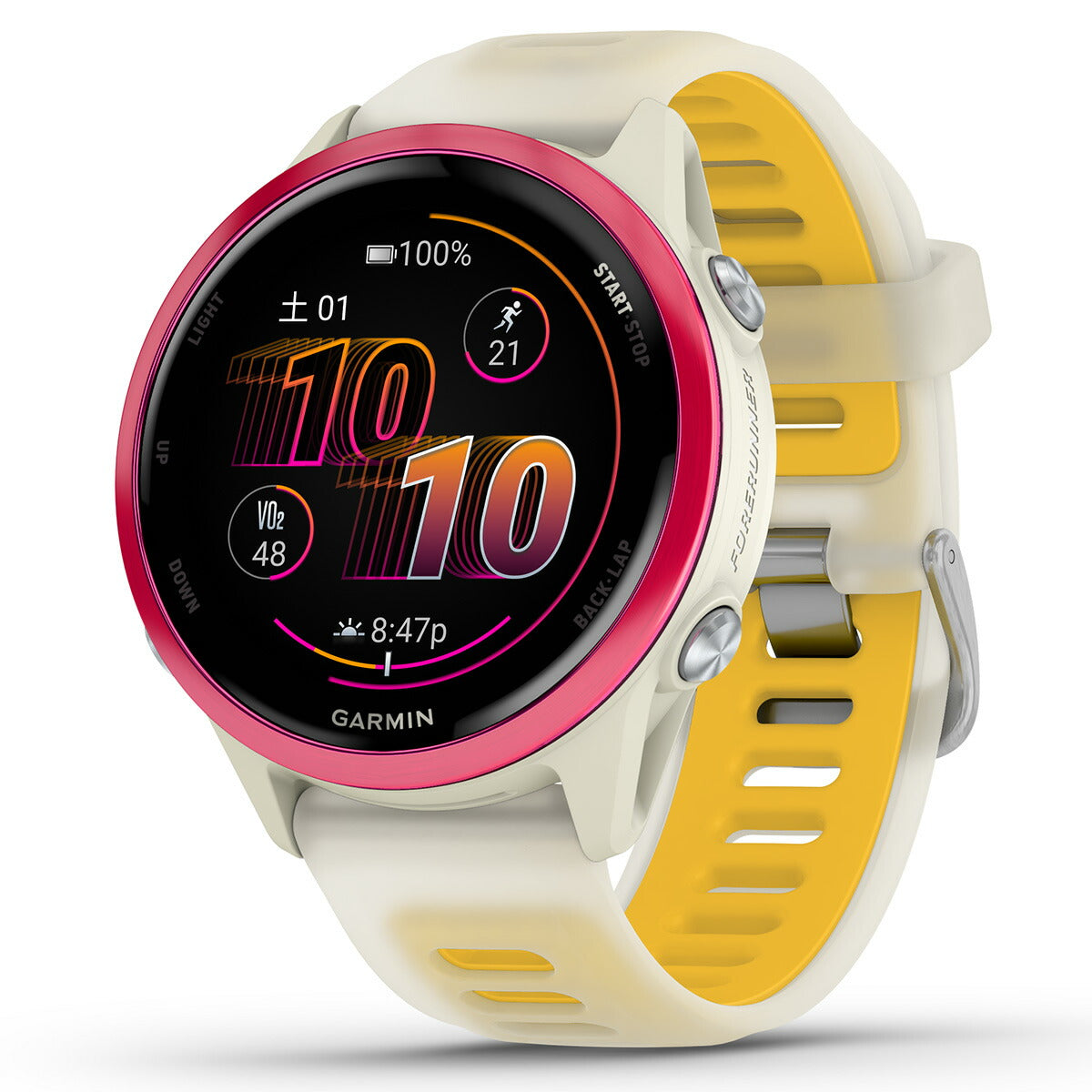 ガーミン GARMIN Forerunner 570 42mm フォアランナー 570 42mm GPS ランニング スマートウォッチ 010-02970-32 腕時計 メンズ レディース Raspberry/Mango【2025 新作】