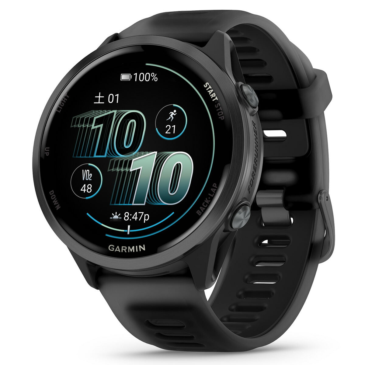ガーミン GARMIN Forerunner 570 47mm フォアランナー 570 47mm GPS ランニング スマートウォッチ 010-02971-30 腕時計 メンズ レディース Black【2025 新作】